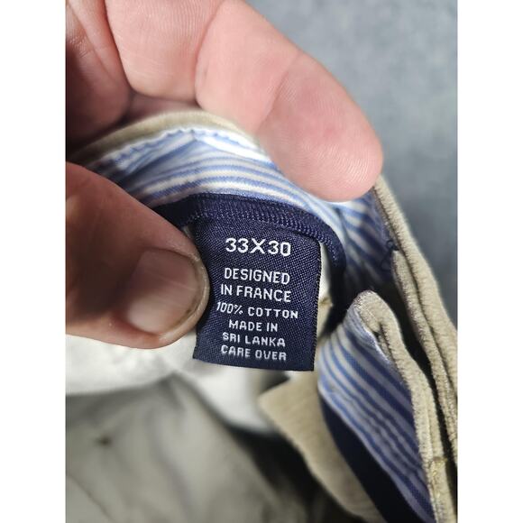 Cremieux Pants Mens 33x30 Brown Corduroy Cotton Straight Leg Casual Chino - Picture 3 of 8